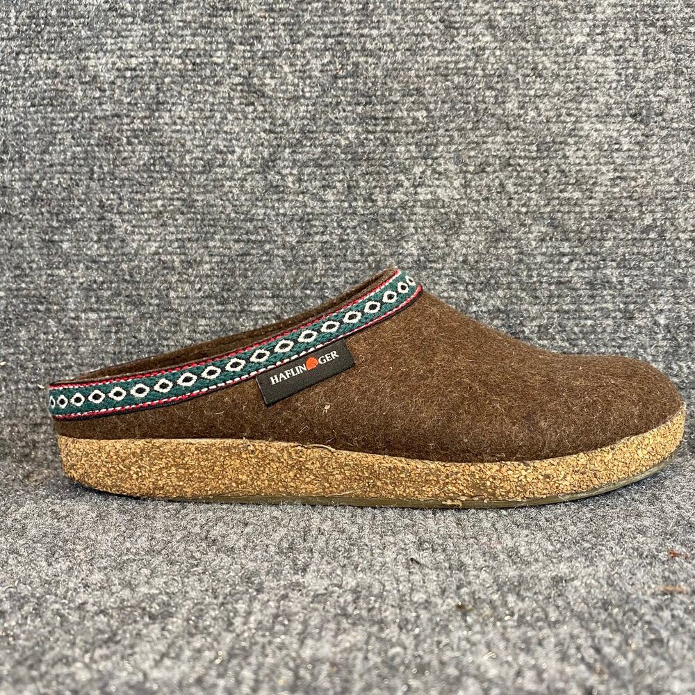 Haflinger Boiled Wool Clogs Womens Size 9 Gray Slip-On Comfort House Shoes Mules